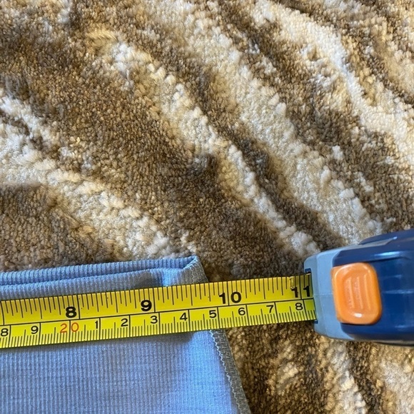 Beyond Yoga Women’s Heather Rib Midi High Waisted Legging Blue Size XS Tight - Picture 8 of 9